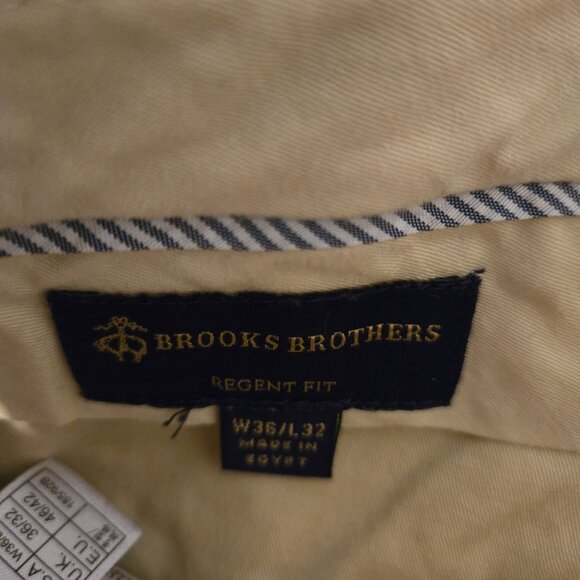 Brooks Brothers Regent Fit Navy Blue Wool Dress Pants 36x32 - Picture 3 of 4